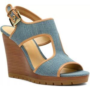MICHAEL KORS Gillian Wedge Sandal Size 9M